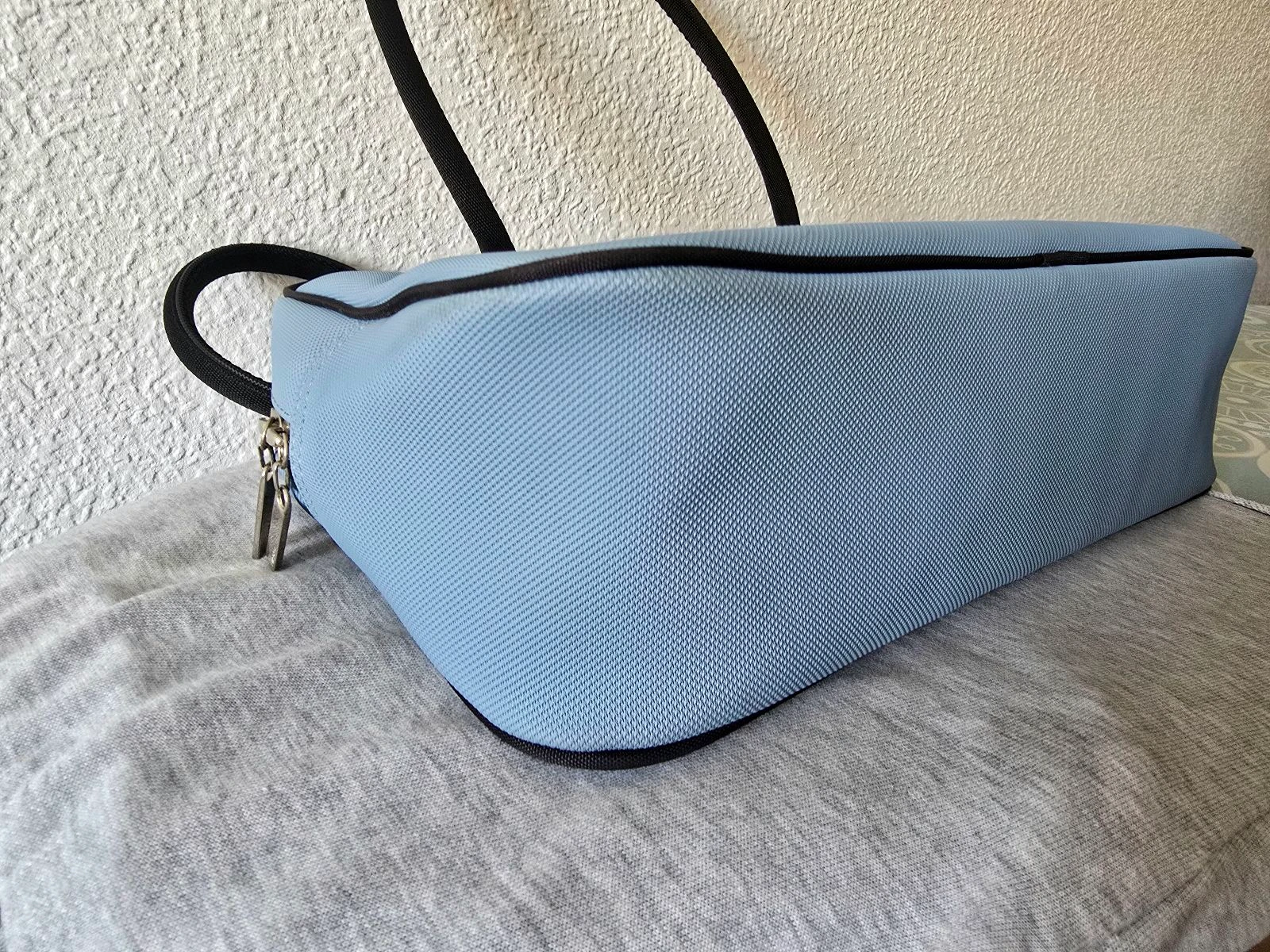 Lacoste Bolsa Azul Claro Feminina Bowling Bag Alça Superior Clássica Designer – photo 6